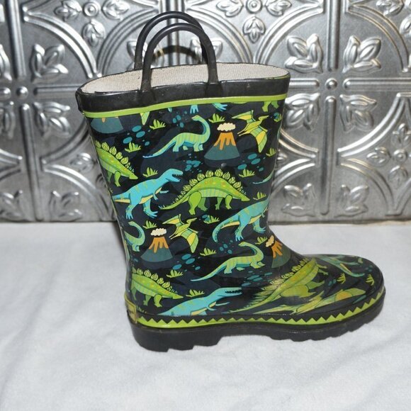 WESTERN CHIEF Youth Size 13 Dinosaur Rain Boots Waterproof - Picture 5 of 8